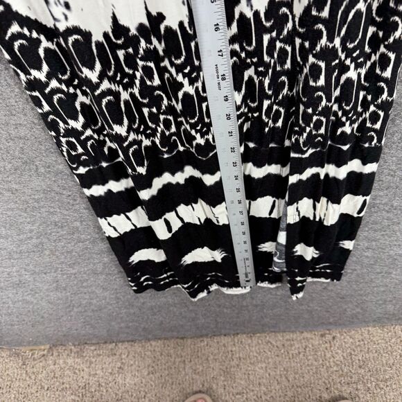 Karen Kane Skirt Women S Small Black Striped Maxi Long Pull On Rayon Mid Rise - Picture 4 of 7